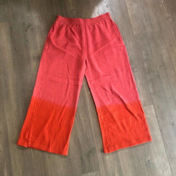Anthropologie Dolan Cotton Crinkle Ombre Lounge Pants - Picture 1 of 4